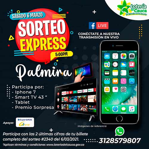 “Sorteo Express” de la Lotería del Cauca llega a Palmira, Valle del Cauca “Sorteo Express” de la Lotería del Cauca llega a Palmira, Valle del Cauca