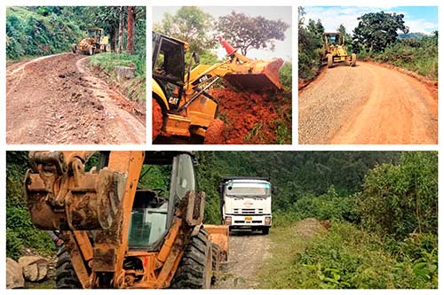 Con maquinaria amarilla Gobierno Departamental atiende la totalidad de emergencias viales Con maquinaria amarilla Gobierno Departamental atiende la totalidad de emergencias viales