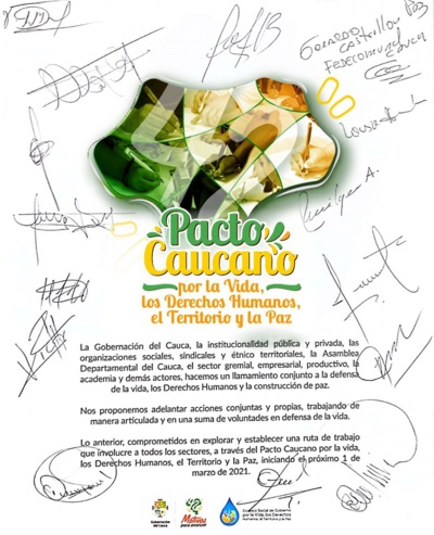 El Cauca en paz: Desafío colectivo