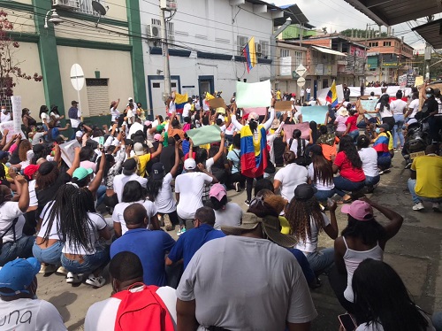 Puerto Tejada marcha en el Paro Nacional contra la Reforma Tributaria Puerto Tejada marcha en el Paro Nacional contra la Reforma Tributaria