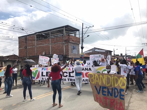 Puerto Tejada marcha en el Paro Nacional contra la Reforma Tributaria Puerto Tejada marcha en el Paro Nacional contra la Reforma Tributaria