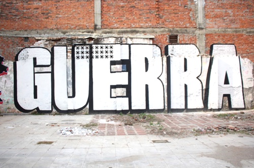 Tu guerra nos desangra - Mural en Santander de Quilichao