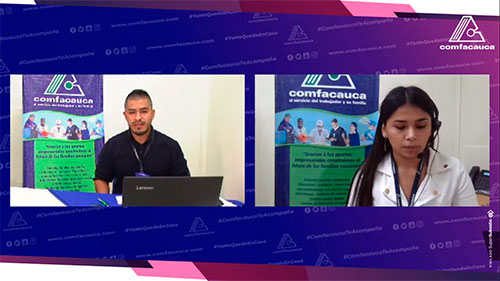 Socialización aplicativo Comfacauca en Línea