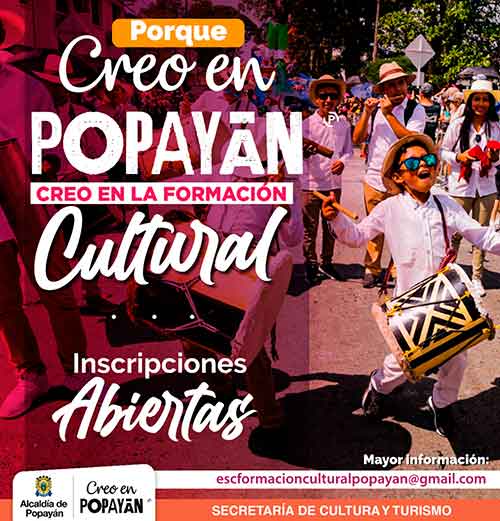 Alcaldía de Popayán inicia proceso conformación del Consejo Municipal de Cultura Alcaldía de Popayán inicia proceso conformación del Consejo Municipal de Cultura