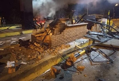 Con el de Tunía ya son dos los peajes destruidos en el Cauca Con el de Tunía ya son dos los peajes destruidos en el Cauca
