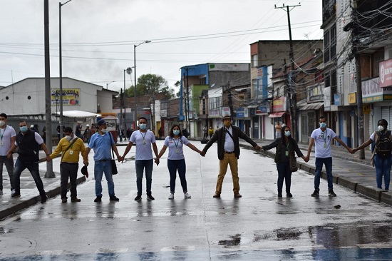 Cordón humanitario para salvaguardar la vida en el hospital San José de Popayán Cordón humanitario para salvaguardar la vida en el hospital San José de Popayán
