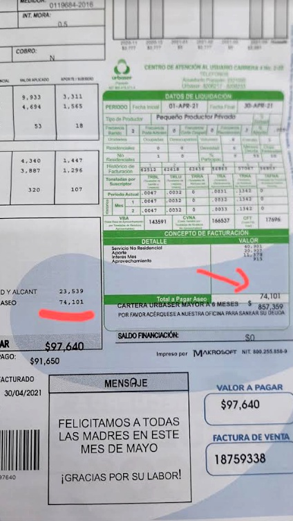 Indignación por incrementos de Urbaser en Popayán Indignación por incrementos de Urbaser en Popayán