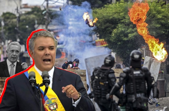La autoridad no se negocia - Duque + Uribe - Protesta social