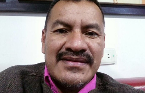 Nelson Lemus quién acompaña la Comisión Política de la Minga Nacional