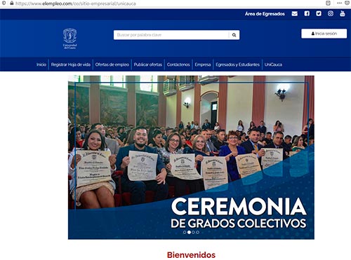 Por su buen servicio, se autorizó la renovación de la bolsa de empleo de Unicauca Por su buen servicio, se autorizó la renovación de la bolsa de empleo de Unicauca