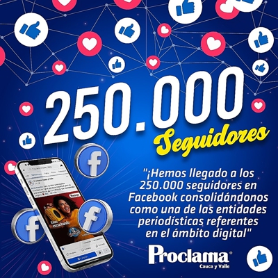 Proclama escala cifras récord en redes sociales