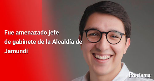 Fue amenazado jefe de gabinete de la Alcaldía de Jamundí