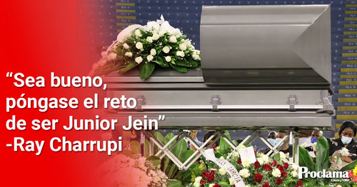 Así fue el homenaje de despedida al cantante Junior Jein