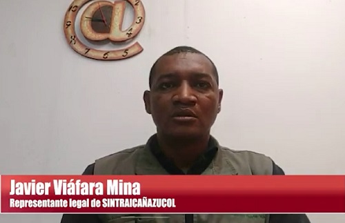 Javier Viáfara Mina - Presidente SINTRAICAÑAZUCOL Puerto Tejada