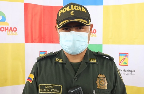 Mayor Nelson Pérez - Comandante Distrito Policía - Santander de Quilichao