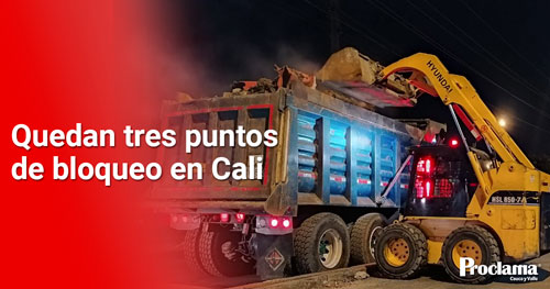 Policía y Ejército despejan puente de los mil días en Cali