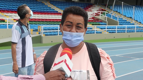 Silvia Rodríguez Acosta, asistente al recorrido turístico en el Estadio