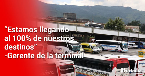 Terminal de Cali vuelve a cubrir el 100% de sus destinos nacionales