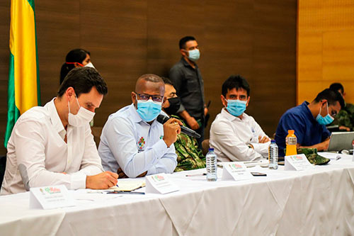 22 de mayo de 2021 - Como fruto de la reunión del miércoles 18 de mayo, el Gobernador del Cauca realizó la solicitud al Gobierno Nacional para que asistieran al Departamento del Cauca a mesa de diálogo con el sector de la COCCAM, contando con la Presencia del Viceministro del Interior Juan Pablo Díaz Granados. 22 de mayo de 2021 - Como fruto de la reunión del miércoles 18 de mayo, el Gobernador del Cauca realizó la solicitud al Gobierno Nacional para que asistieran al Departamento del Cauca a mesa de diálogo con el sector de la COCCAM, contando con la Presencia del Viceministro del Interior Juan Pablo Díaz Granados.