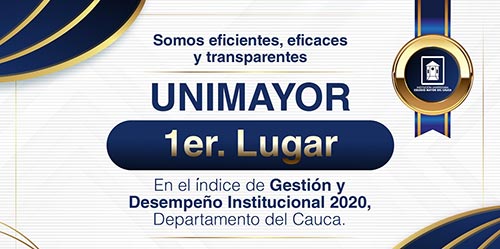 UNIMAYOR, obtuvo el primer puesto en la medición del Índice de Desempeño Institucional