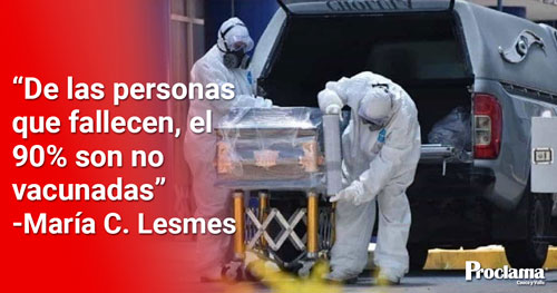 Aumentó la cifra de fallecidos por covid -19 en personas no vacunadas