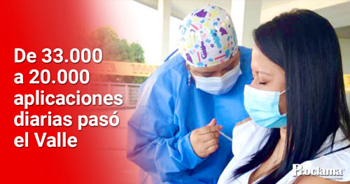 Bajó la vacunación en vallecaucanos por falta de dosis