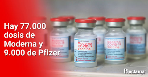 Jornada de vacunación contra el covid - 19 con Moderna y Pfizer