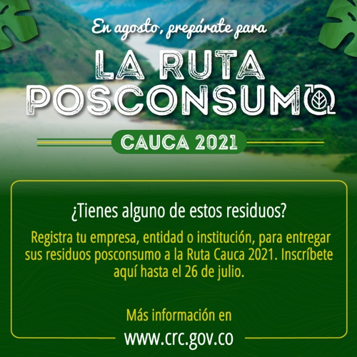 Únete a la Ruta Posconsumo del norte del Cauca Únete a la Ruta Posconsumo del norte del Cauca
