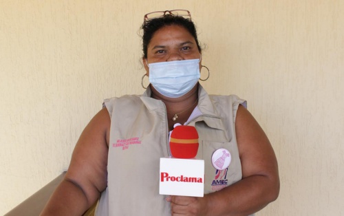 Maritza Raigosa, integrante de la Asociación AMEC, de Corinto Maritza Raigosa, integrante de la Asociación AMEC, de Corinto