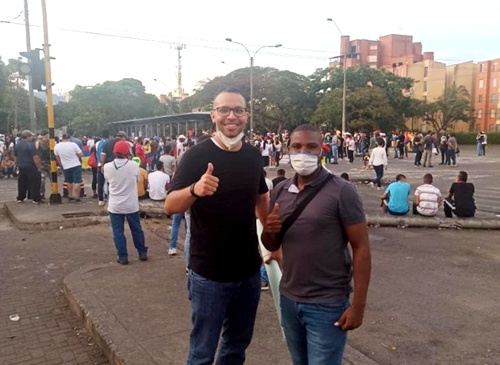 Mauricio Vélez - Líder social - Paro Nacional en Cali Mauricio Vélez - Líder social - Paro Nacional en Cali