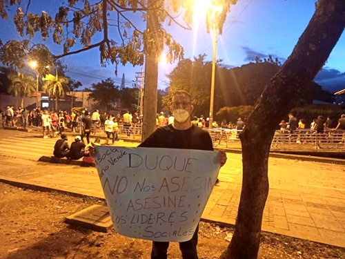 Mauricio Vélez - Líder social - Paro Nacional en Cali Mauricio Vélez - Líder social - Paro Nacional en Cali