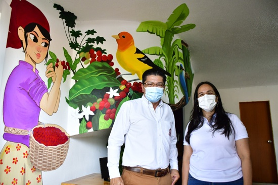 Gerardo Montenegro - Comité de Cafeteros del Cauca y Lucy Amparo Guzmán - Alcaldesa de Santander de Quilichao