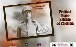 La primera mujer soldado colombiana La primera mujer soldado colombiana