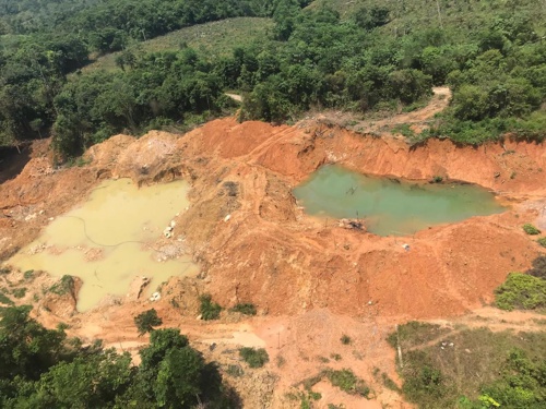Operativo contra la minería ilegal en Piamonte