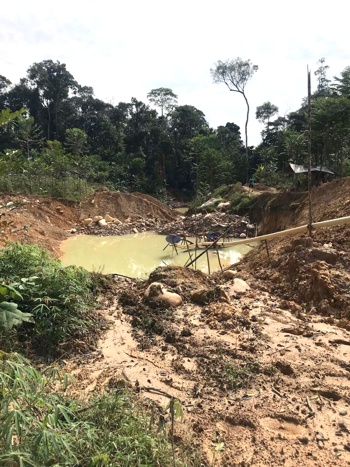 Operativo contra la minería ilegal en Piamonte