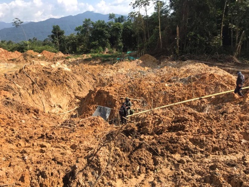Operativo contra la minería ilegal en Piamonte