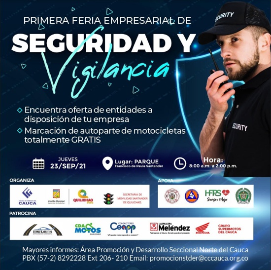 1ra Feria Empresarial de Seguridad y Vigilancia en Santander de Quilichao