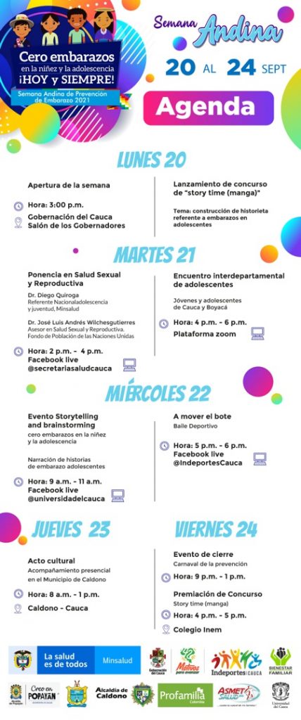 Agenda Semana Andina 2021 Agenda Semana Andina 2021