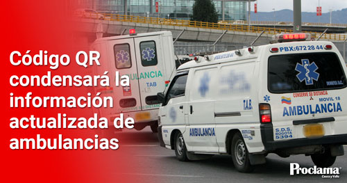 En Cali las ambulancias tienen códigos QR para la seguridad del paciente