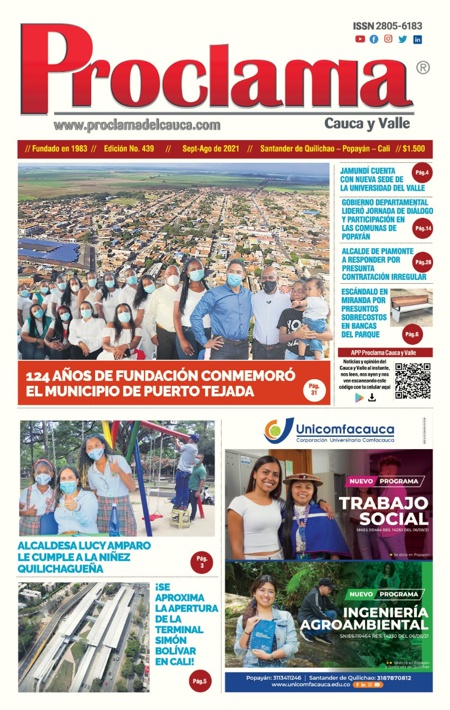 En circulación Edición #439 de Proclama Cauca y Valle En circulación Edición #439 de Proclama Cauca y Valle
