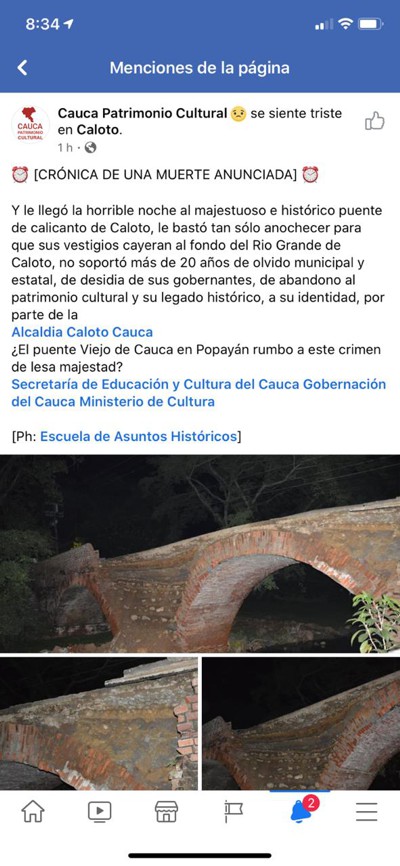 Patrimonio Cultural de Caloto sigue desmoronándose Patrimonio Cultural y Cívico de Caloto sigue desmoronándose