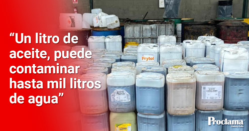 Iniciativa de reciclaje del aceite de cocina usado para evitar contaminación