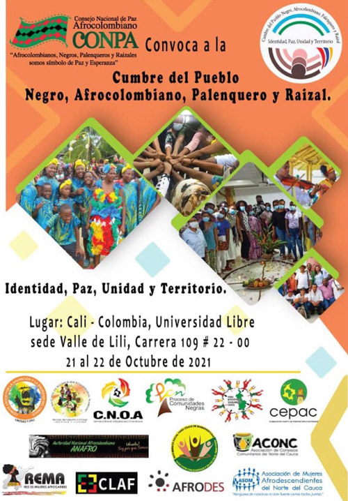 Inició la Cumbre Nacional del Pueblo Afro, Negro, Raizal y Palenquero