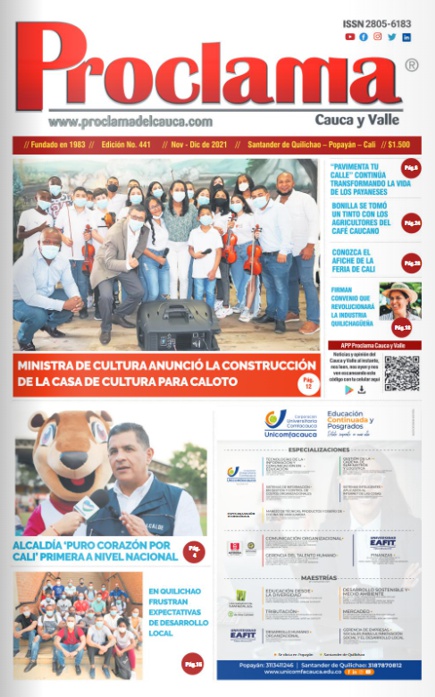 En circulación Edición #441 de Proclama Cauca y Valle En circulación Edición #441 de Proclama Cauca y Valle