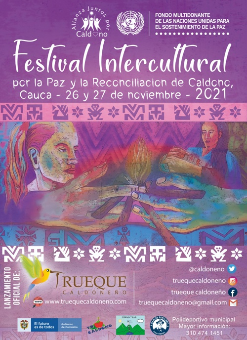 Festival intercultural por la paz y la reconciliación se realiza en Caldono Festival intercultural por la paz y la reconciliación se realiza en Caldono