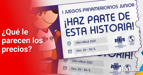 Precio de boletería para los panamericanos oscila entre 12.500 y 25 mil