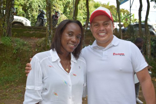 María Fernanda Tovar Ocoró, gerente ESE Norte 1 y David Luna, gerente de Proclama del Cauca y Valle.
