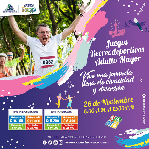 Recreación deporte y cultura con Comfacauca
