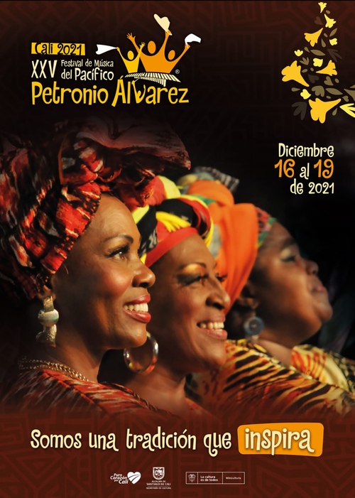 Conozca el afiche oficial para la versión 25 del Festival Petronio Álvarez