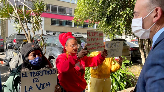 Mujeres afro del Cauca exigen al gobierno garantías de vida